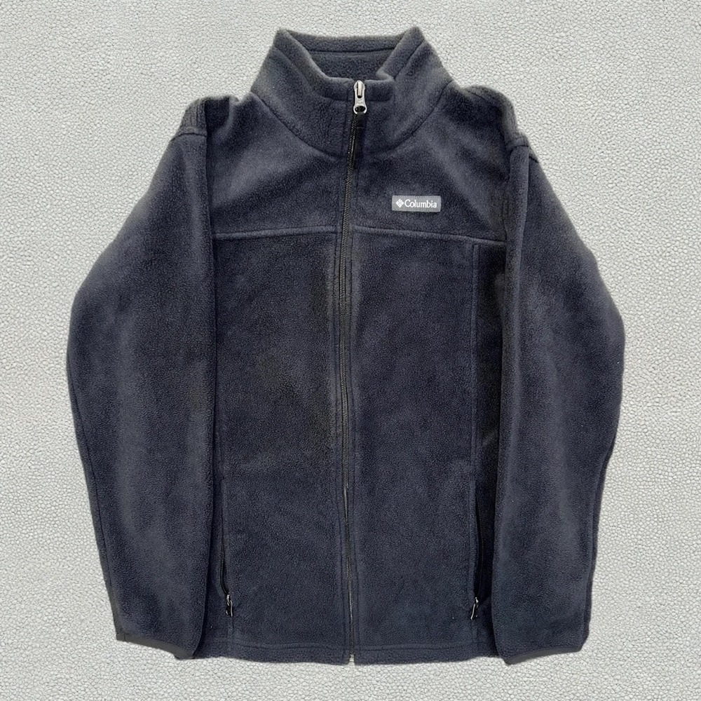Columbia Youth XL Full Zip Fleece Jacket Charcoal‎ Grey WB6760 Gorpcore